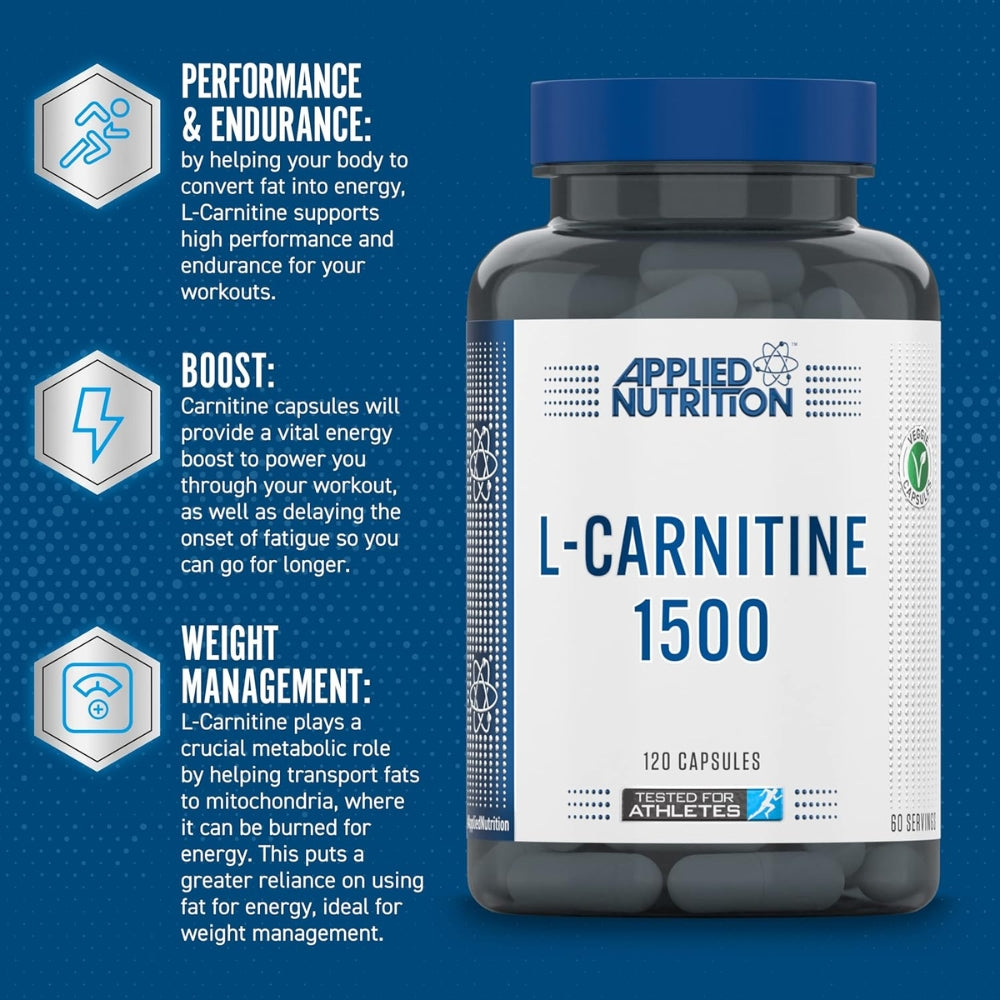Applied Nutrition L-Carnitine Tartrate 1500 120 veg caps