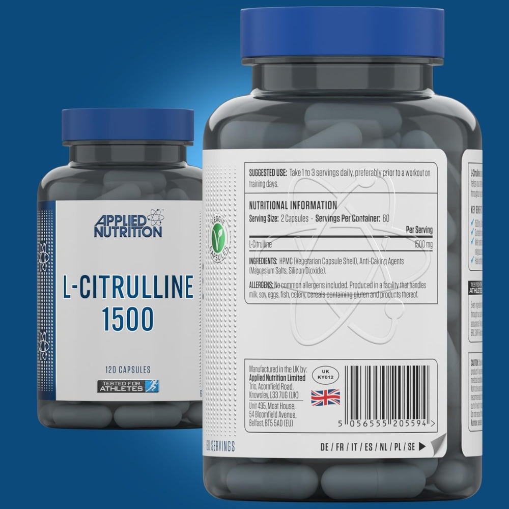 Applied L-Citrulline 1500 120 veg caps (HALAL)