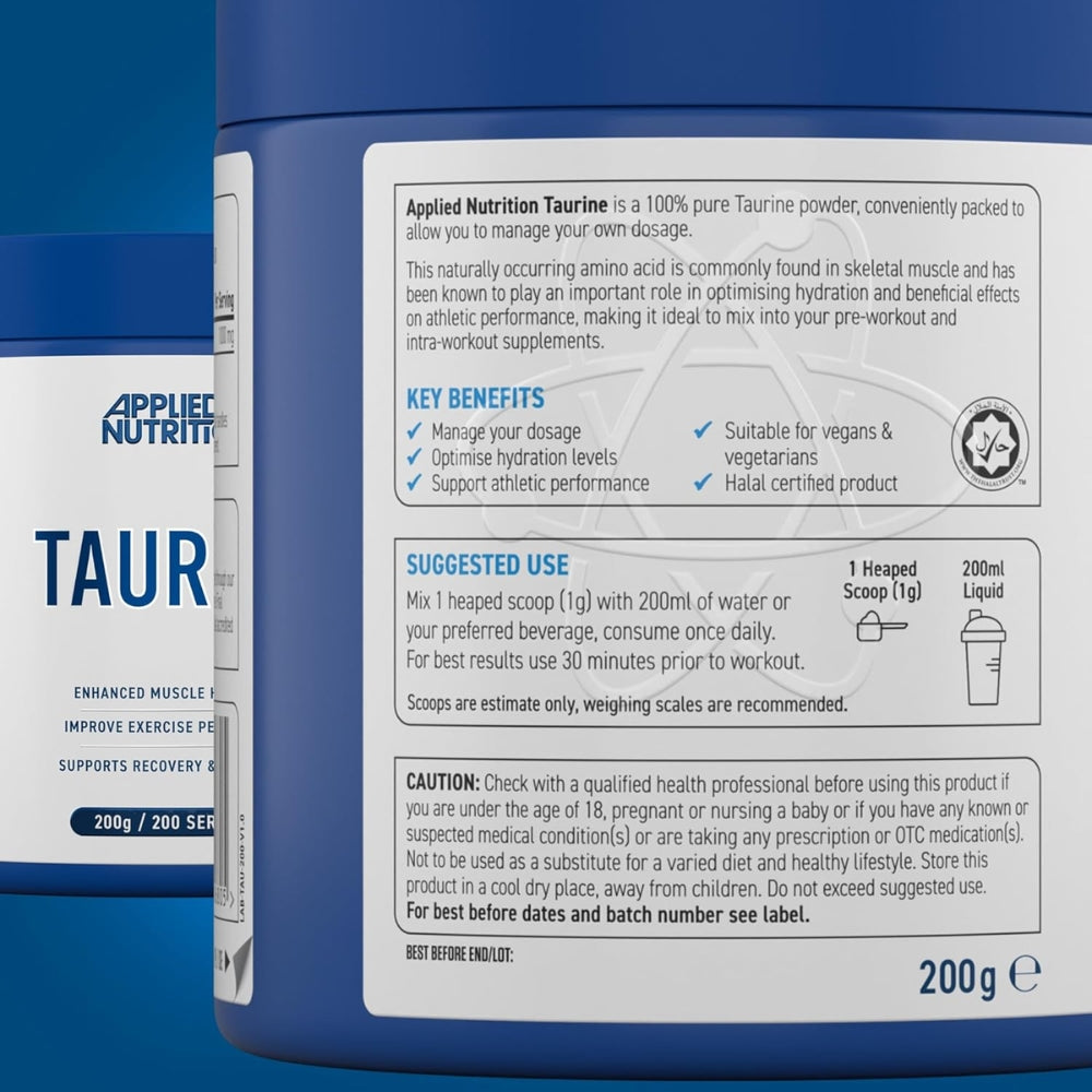 Applied Taurine Powder 200g (Halal)