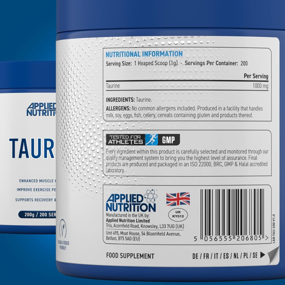 Applied Taurine Powder 200g (Halal)