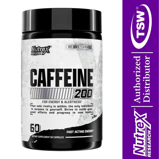 Nutrex Caffeine 200 60 veg cap (Exp Jul 2027)