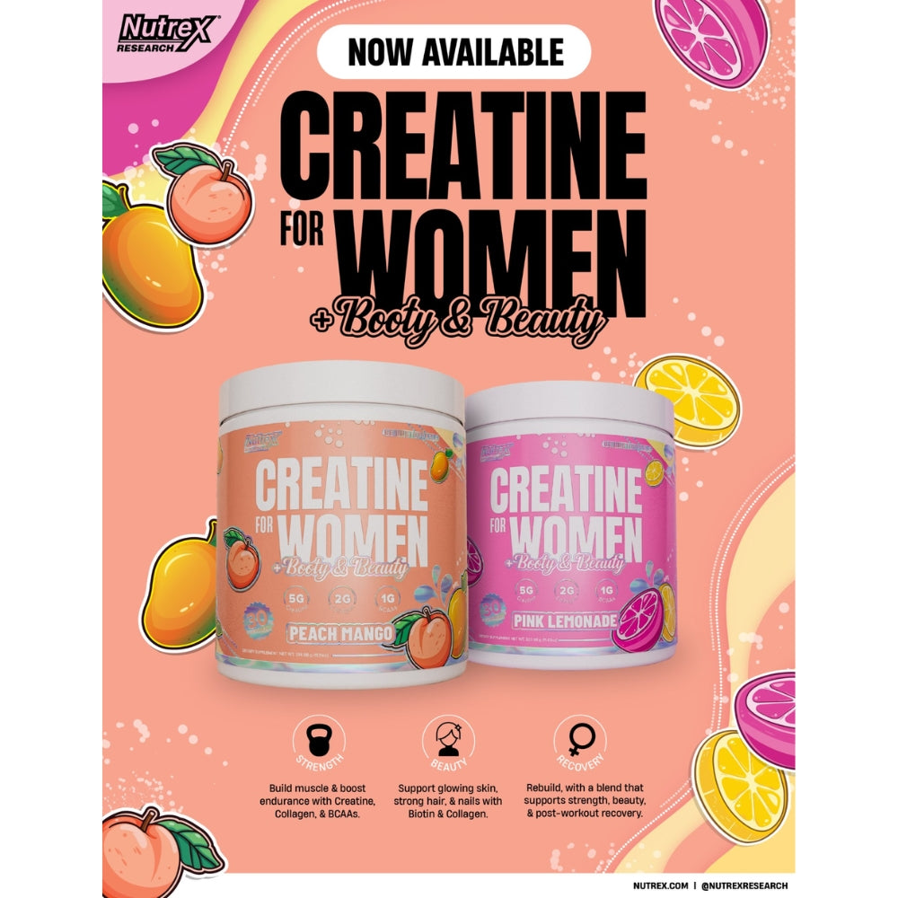 Nutrex Creatine for Women (Biotin, BCAA, Collagen, Hyaluronic Acid) 30 srv