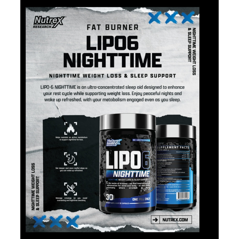 Nutrex Lipo6 Black NightTime 30 veg cap