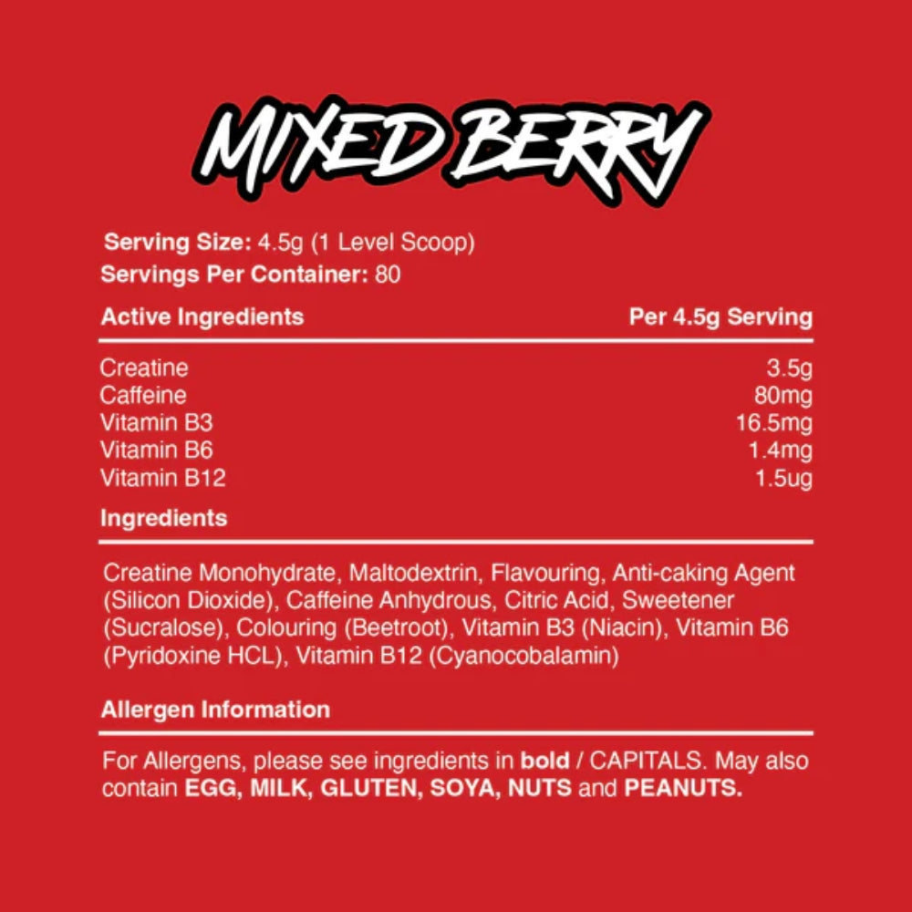 Warrior Creatine Plus Energy 80srv