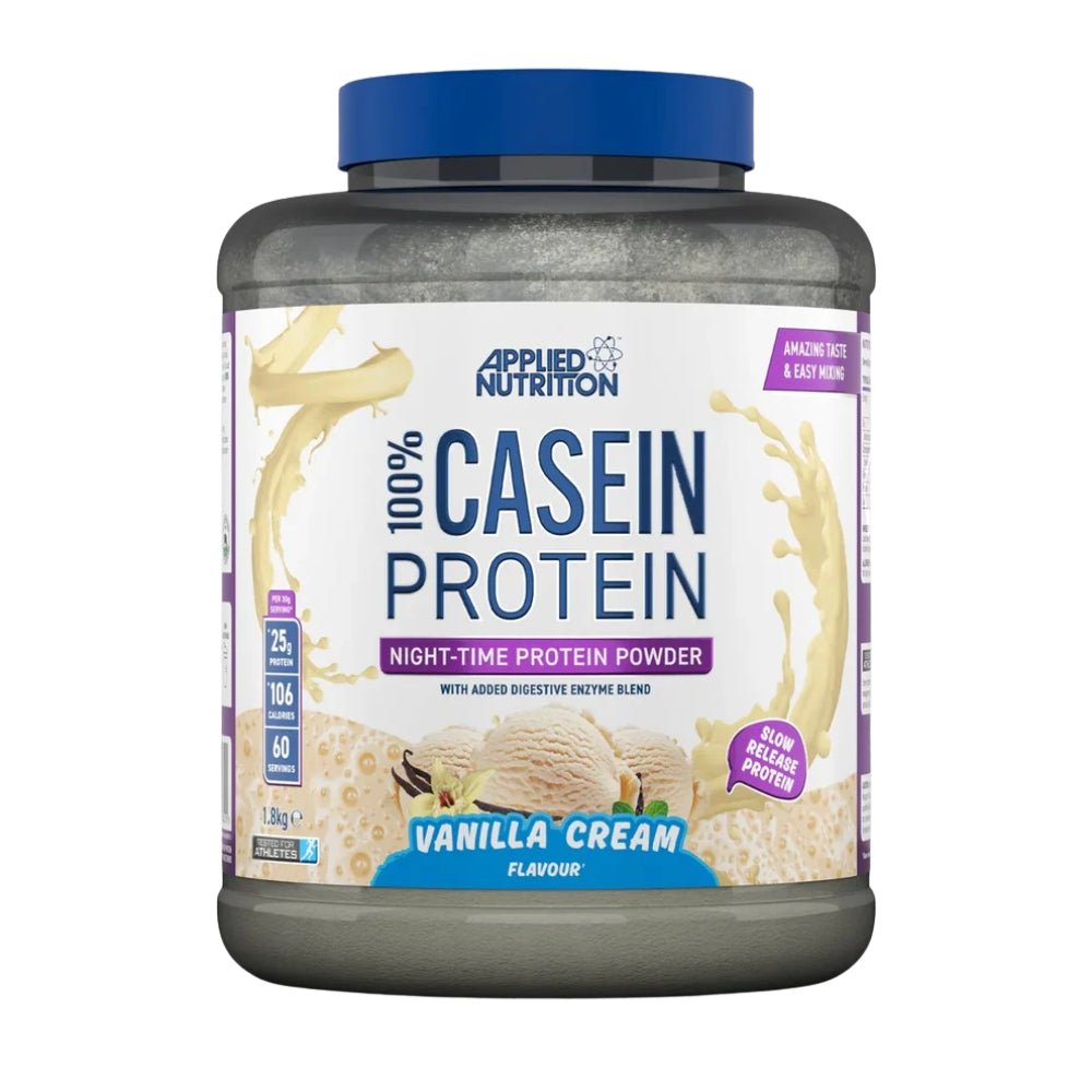 Applied 100% Casein Night Time Protein (per 30g scoop: 25g protein, 1g carb, 105 cal) HALAL 5056555203163 - The Supplement Warehouse Pte Ltd
