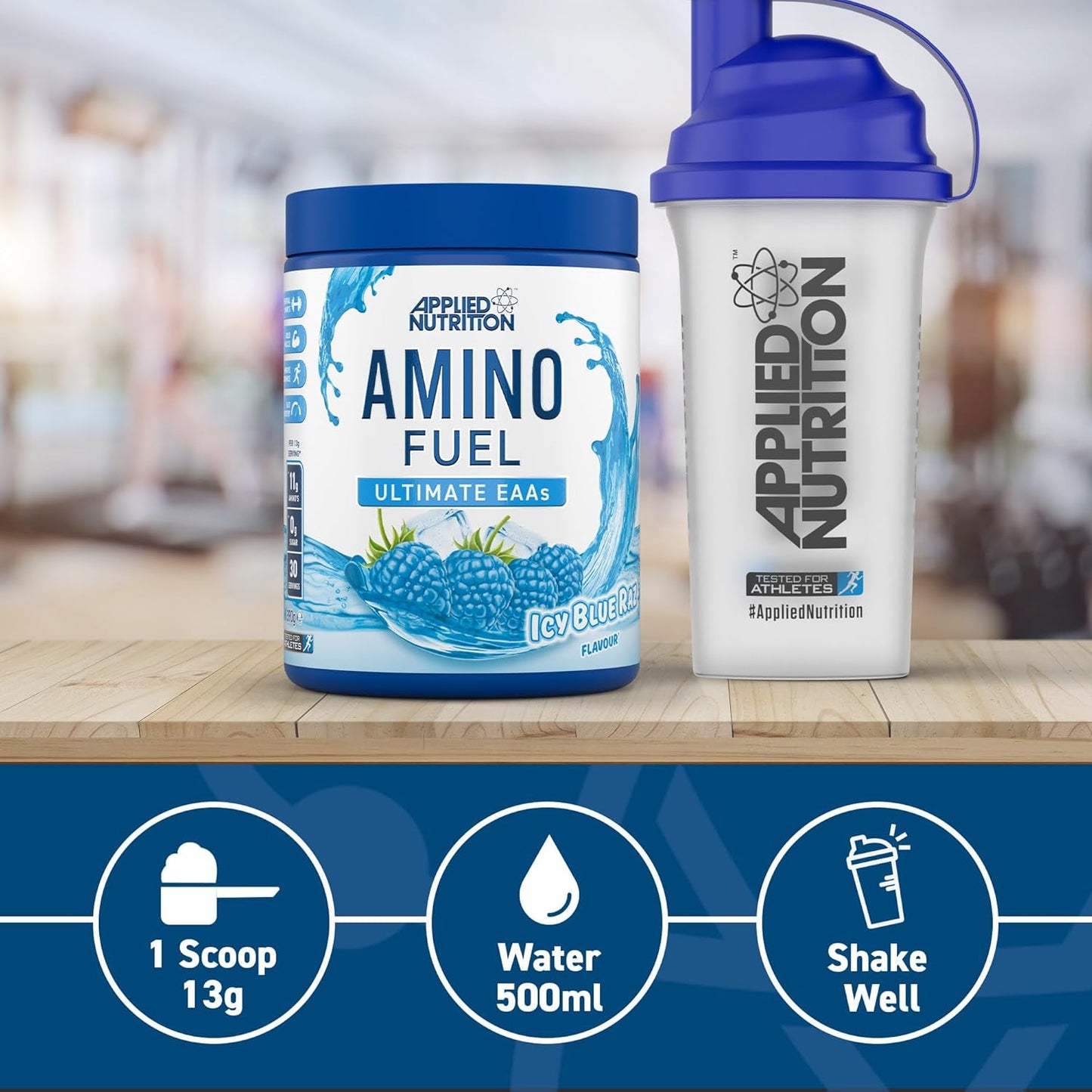 Applied Amino Fuel EAA 390g (per 13g scoop: 0g sugar, 13g EAAs. 2.5g glutamine) HALAL 5056555206386 - The Supplement Warehouse Pte Ltd