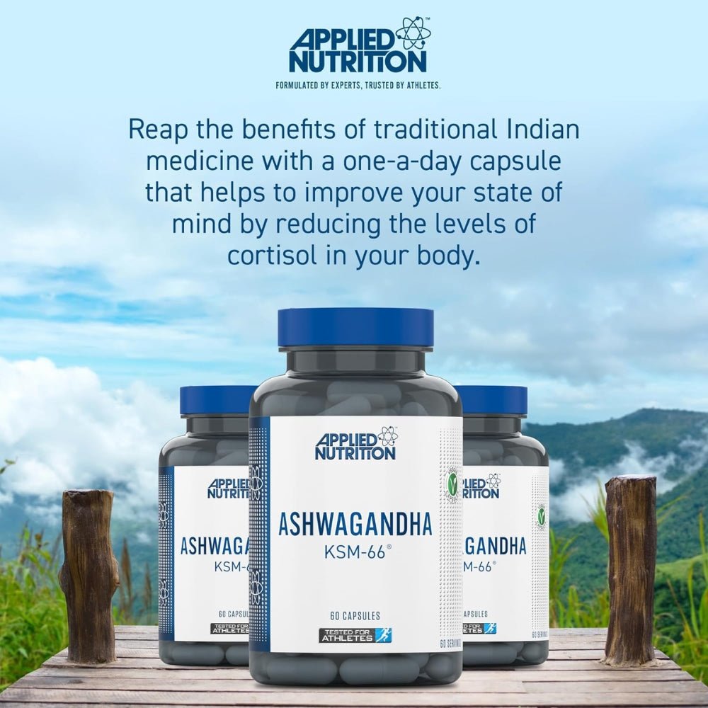 Applied Aswagandha KSM - 66 60 veg caps (HALAL) 634158794261 - The Supplement Warehouse Pte Ltd
