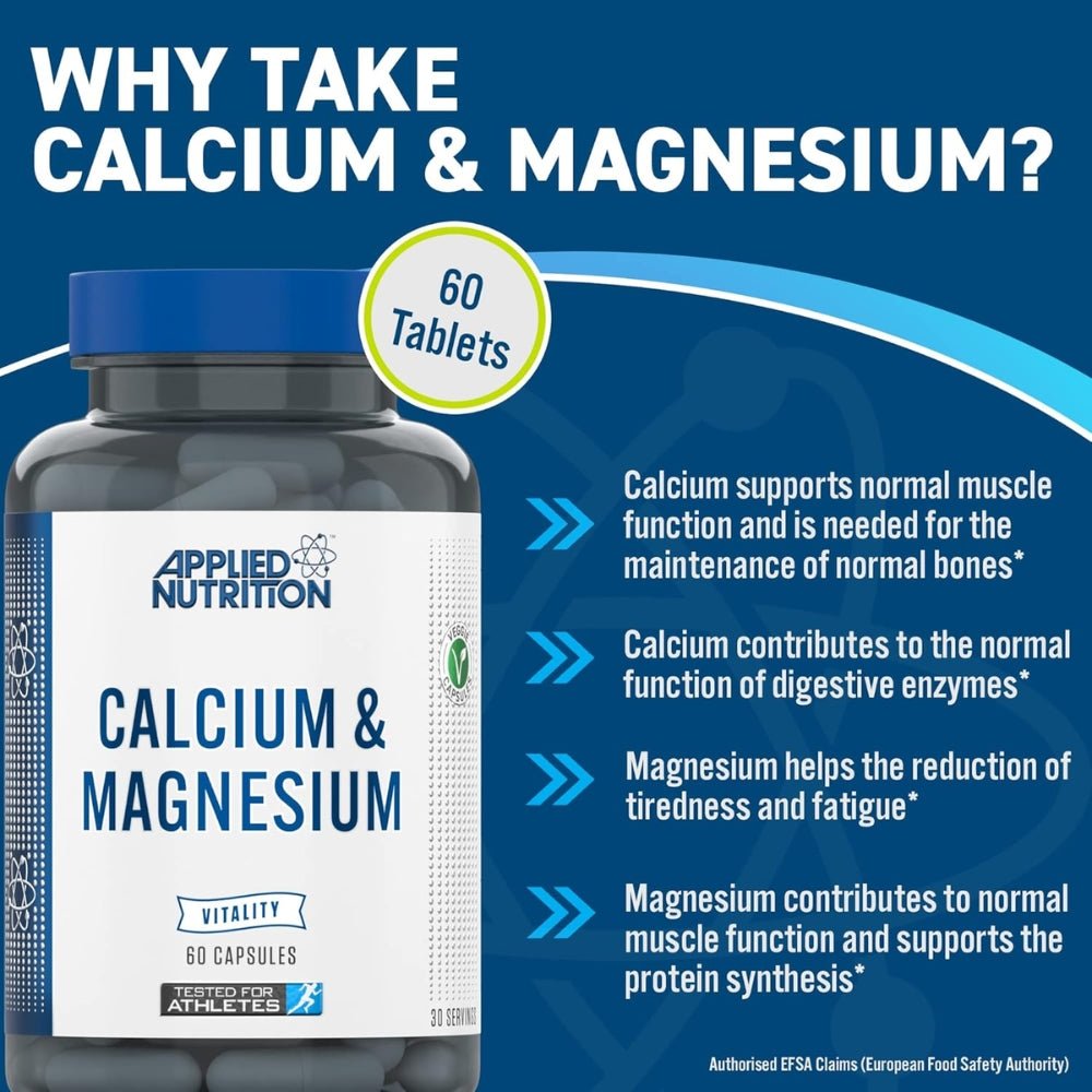 Applied Calcium & Magnesium 60 veg caps 5056555205303 - The Supplement Warehouse Pte Ltd