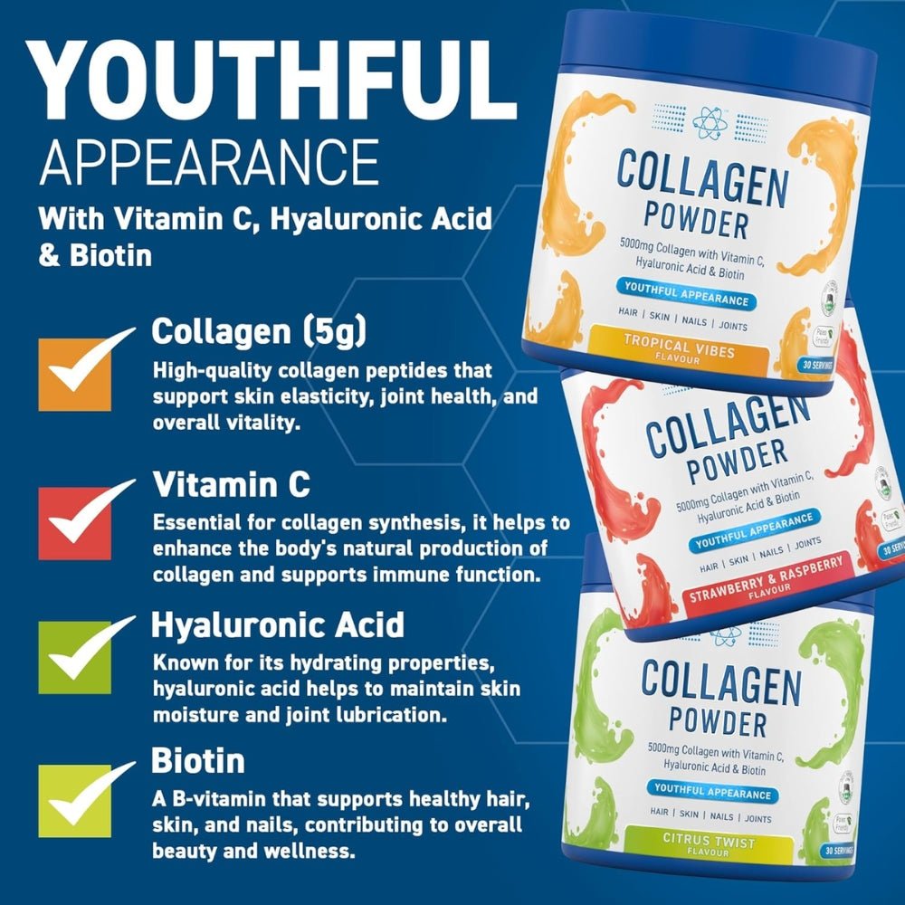 Applied Collagen with Vitamin C, Biotin and Hyaluronic Acid 30 srv (HALAL) Exp Jul 2026 or better 5056555202173 - The Supplement Warehouse Pte Ltd