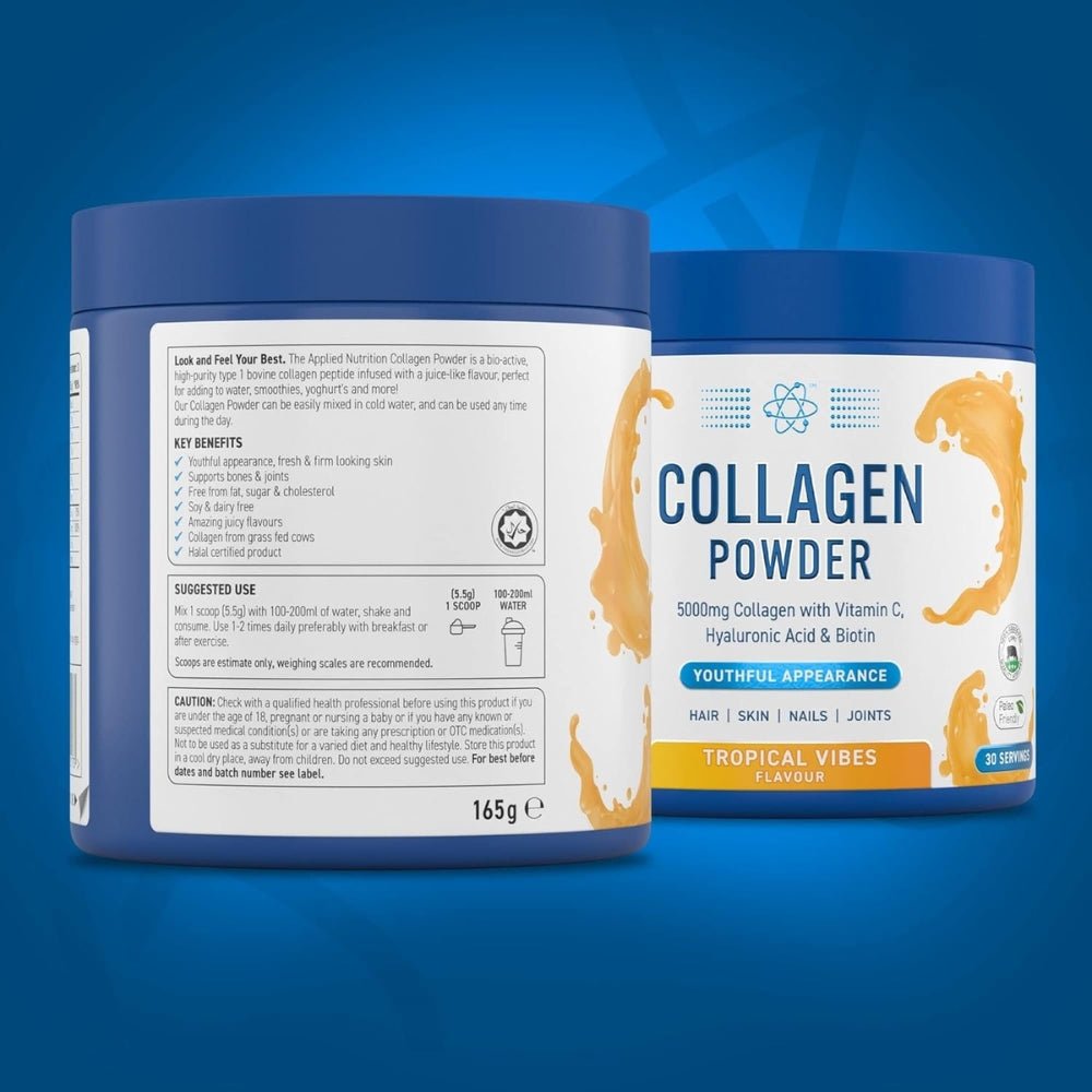 Applied Collagen with Vitamin C, Biotin and Hyaluronic Acid 30 srv (HALAL) Exp Jul 2026 or better 5056555202173 - The Supplement Warehouse Pte Ltd