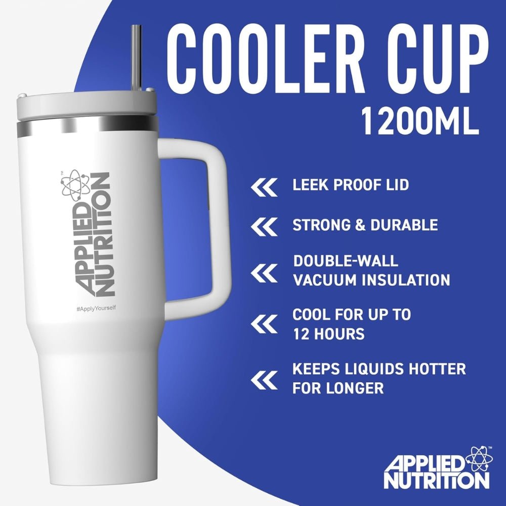 Applied Cooler Tumbler Cup (with double - wall vacuum insulation) 1.2L 5056555206744 - The Supplement Warehouse Pte Ltd