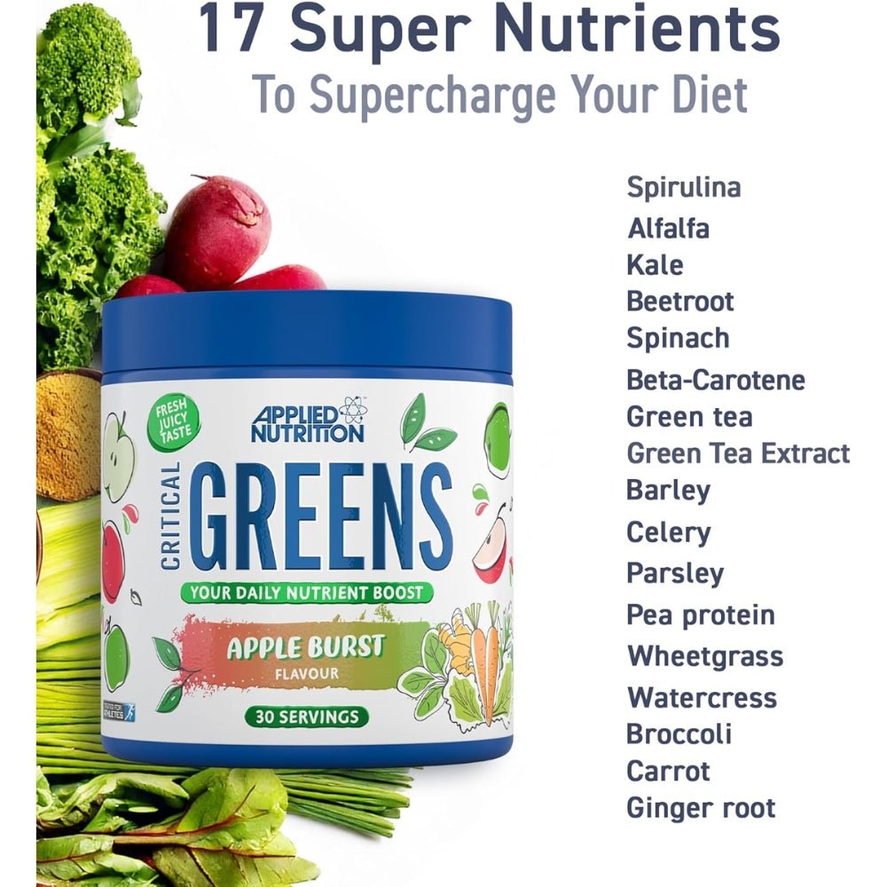 Applied Critical Greens Powder and Superfood Blend 50srv (Halal) 634158939037 - The Supplement Warehouse Pte Ltd