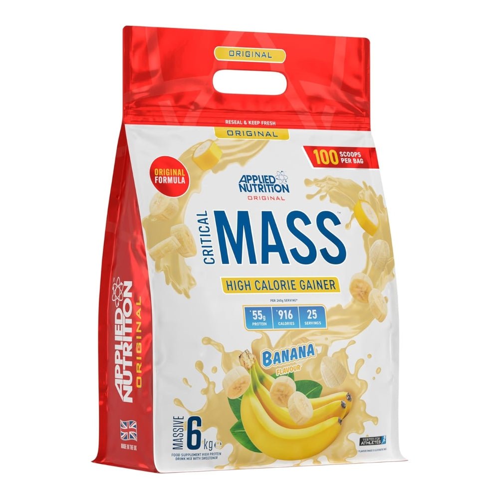 Applied Critical Mass Original Weight Gainer (per 60g scoop: 13.7g protein, 2.1g fat 229 cal) HALAL 5056555204498 - The Supplement Warehouse Pte Ltd
