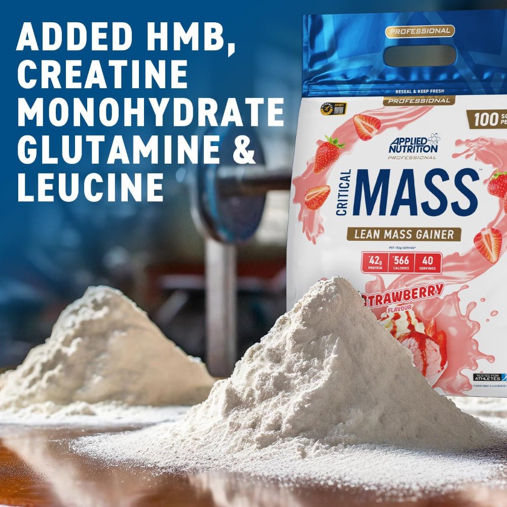 Applied Critical Mass Professional Lean Mass Gainer (per 60g scoop 17g Protein, 30g Carbs, 226 Calorie) HALAL 634158793882 - The Supplement Warehouse Pte Ltd