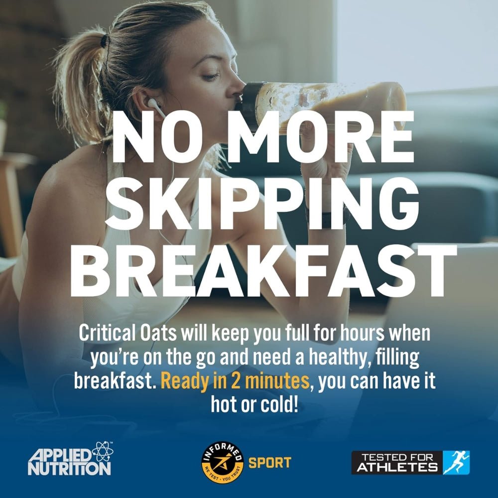 Applied Critical Organic Oats Protein Porridge 3kg 50 scoops HALAL (per scoop: 23g protein 23g carb 238 cal) 634158758782 - The Supplement Warehouse Pte Ltd