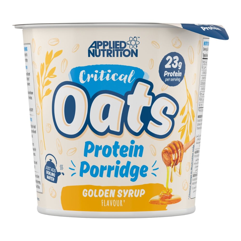 Applied Critical Organic Oats Protein Porridge HALAL (per scoop: 23g protein 23g carb 238 cal) 5056555205143new - The Supplement Warehouse Pte Ltd