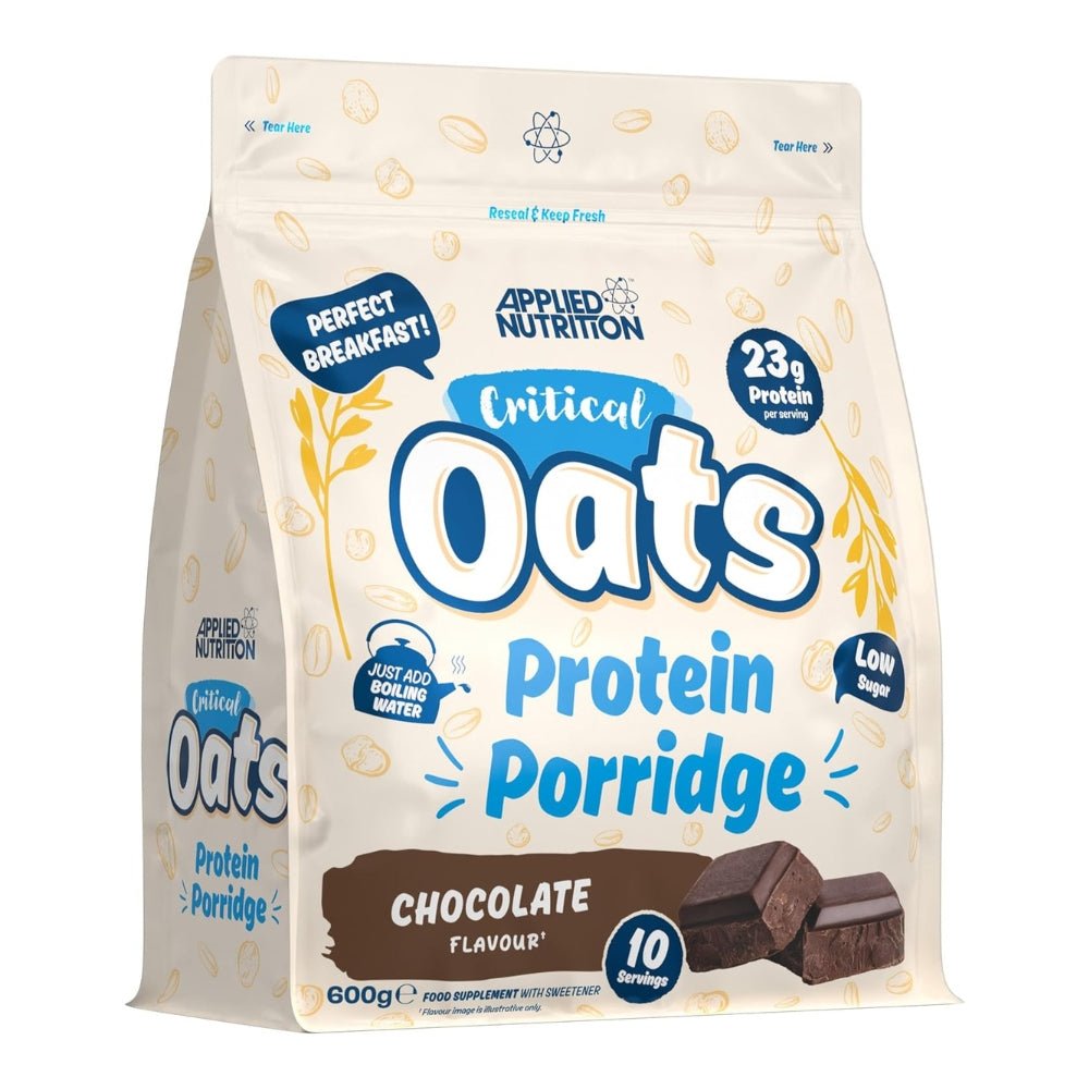 Applied Critical Organic Oats Protein Porridge HALAL (per scoop: 23g protein 23g carb 238 cal) 5056555205778 - The Supplement Warehouse Pte Ltd