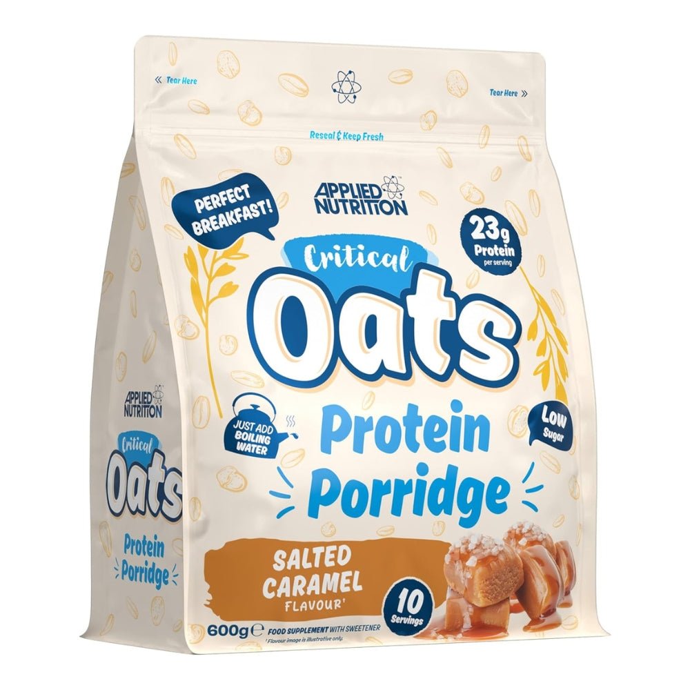 Applied Critical Organic Oats Protein Porridge HALAL (per scoop: 23g protein 23g carb 238 cal) 5056555205792 - The Supplement Warehouse Pte Ltd