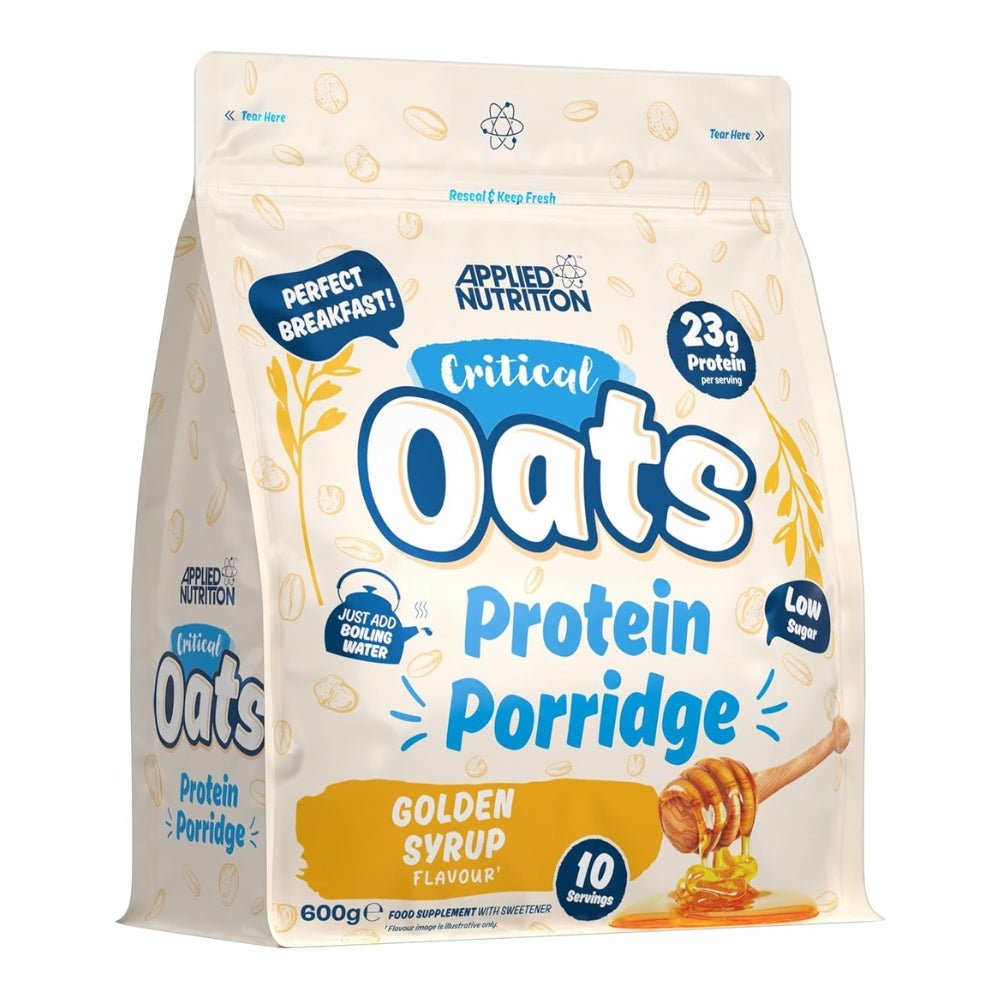 Applied Critical Organic Oats Protein Porridge HALAL (per scoop: 23g protein 23g carb 238 cal) 5056555205853 - The Supplement Warehouse Pte Ltd