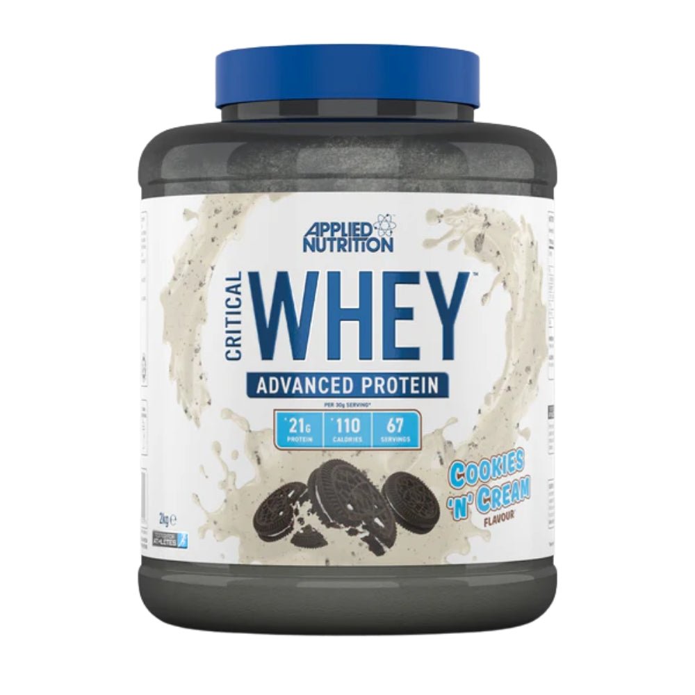 Applied Critical Whey Protein (per 30g scoop: 21g protein, 1.8 carb, 109 cal) HALAL 5056555202470 - The Supplement Warehouse Pte Ltd