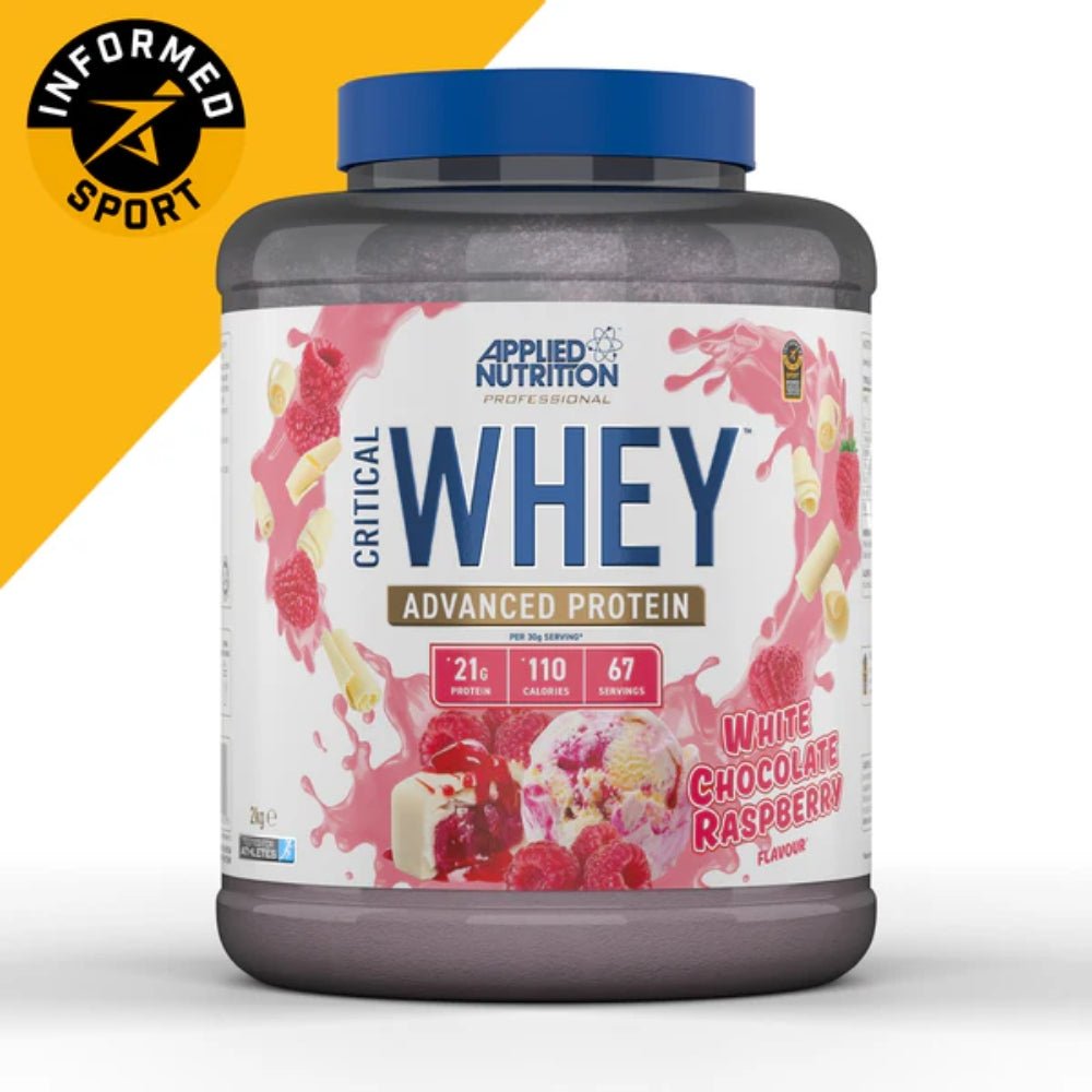 Applied Critical Whey Protein (per 30g scoop: 21g protein, 1.8 carb, 109 cal) HALAL 5056555204726 - The Supplement Warehouse Pte Ltd