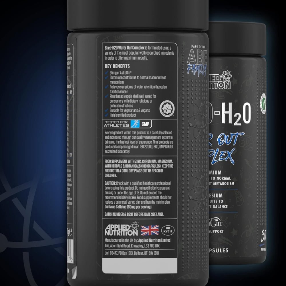 Applied Shed H2O Water Out Complex 180 veg cap (HALAL) 5056555201817 - The Supplement Warehouse Pte Ltd