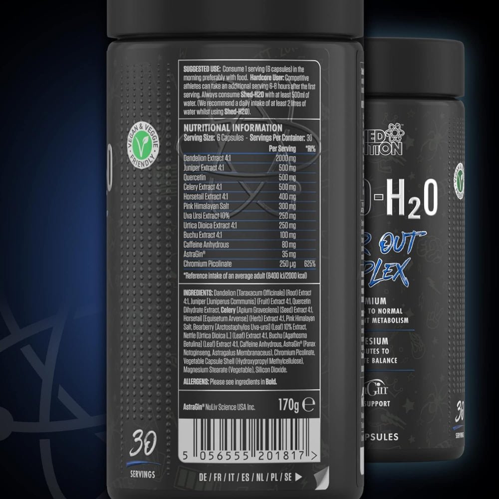 Applied Shed H2O Water Out Complex 180 veg cap (HALAL) 634158794315 - The Supplement Warehouse Pte Ltd