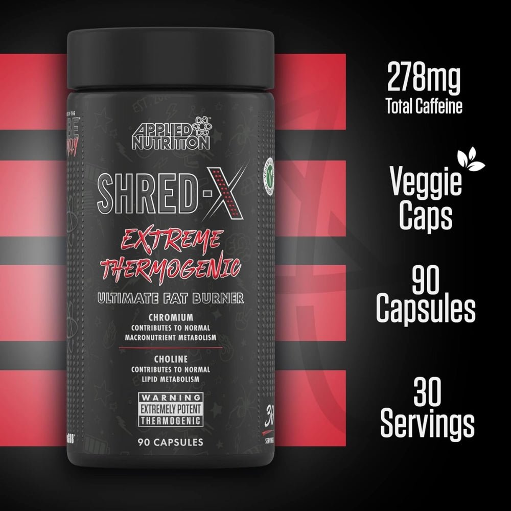 Applied Shred - X Extreme Thermogenic 90 veg cap (HALAL) 5056555201800 - The Supplement Warehouse Pte Ltd