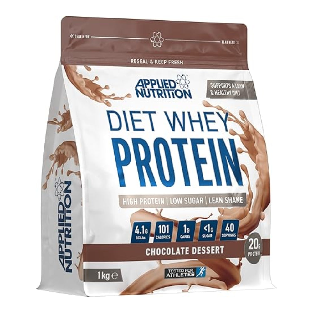 Applied Diet Whey Protein (per 25g scoop: 20g protein, 1g carb, 100cal, 600mg CLA, etc) HALAL