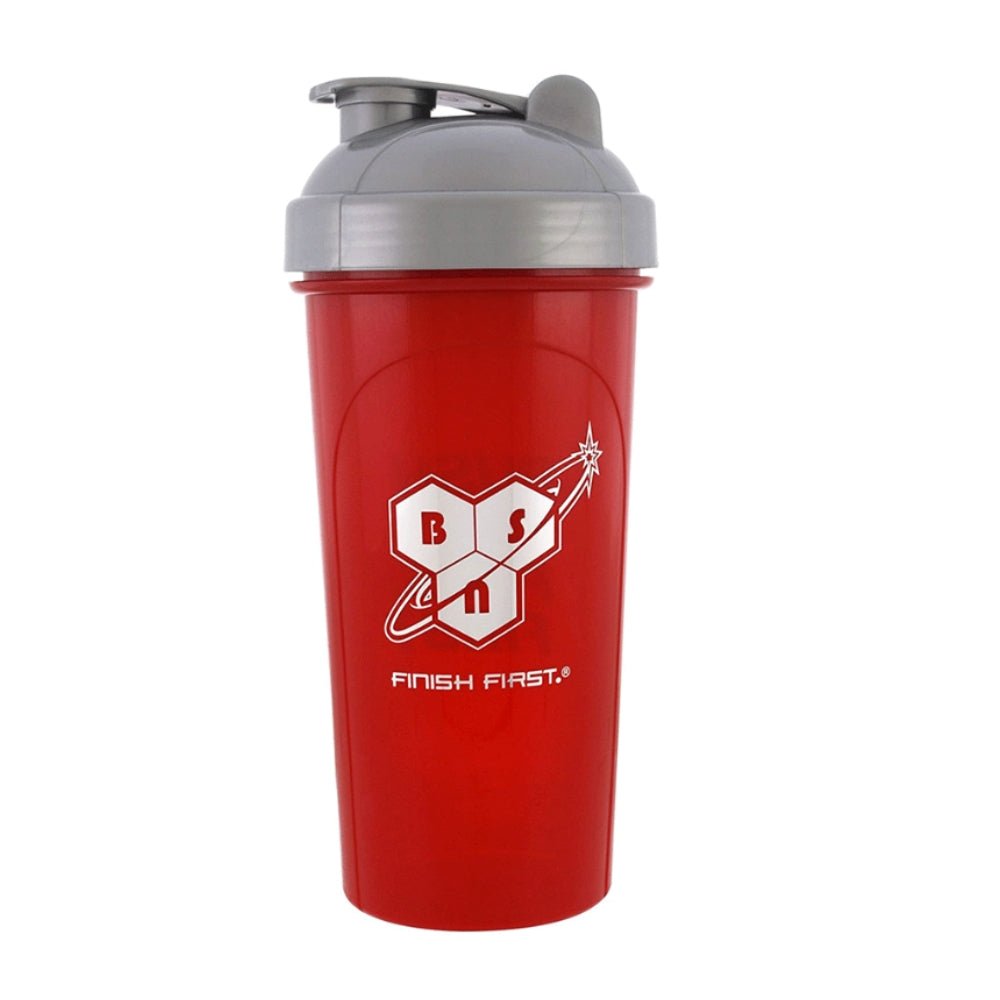 BSN Shaker Grey, Red Super 1000ml 5060469986135- The Supplement Warehouse Pte Ltd