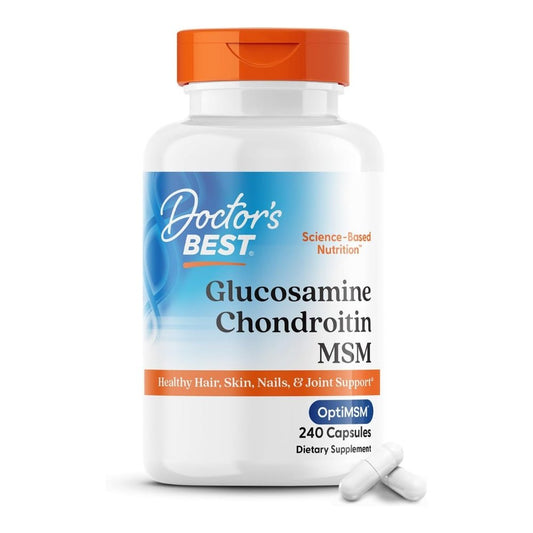 Doctor's Best Glucosamine Chondroitin MSM 240 caps 753950000810 - The Supplement Warehouse Pte Ltd