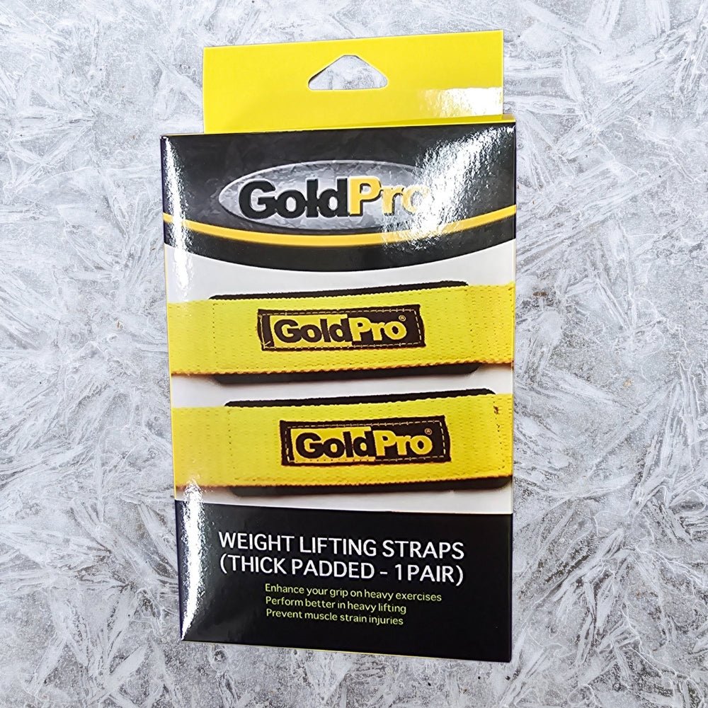 GoldPro Lifting Straps Padded 100% Cotton 879034028836- The Supplement Warehouse Pte Ltd