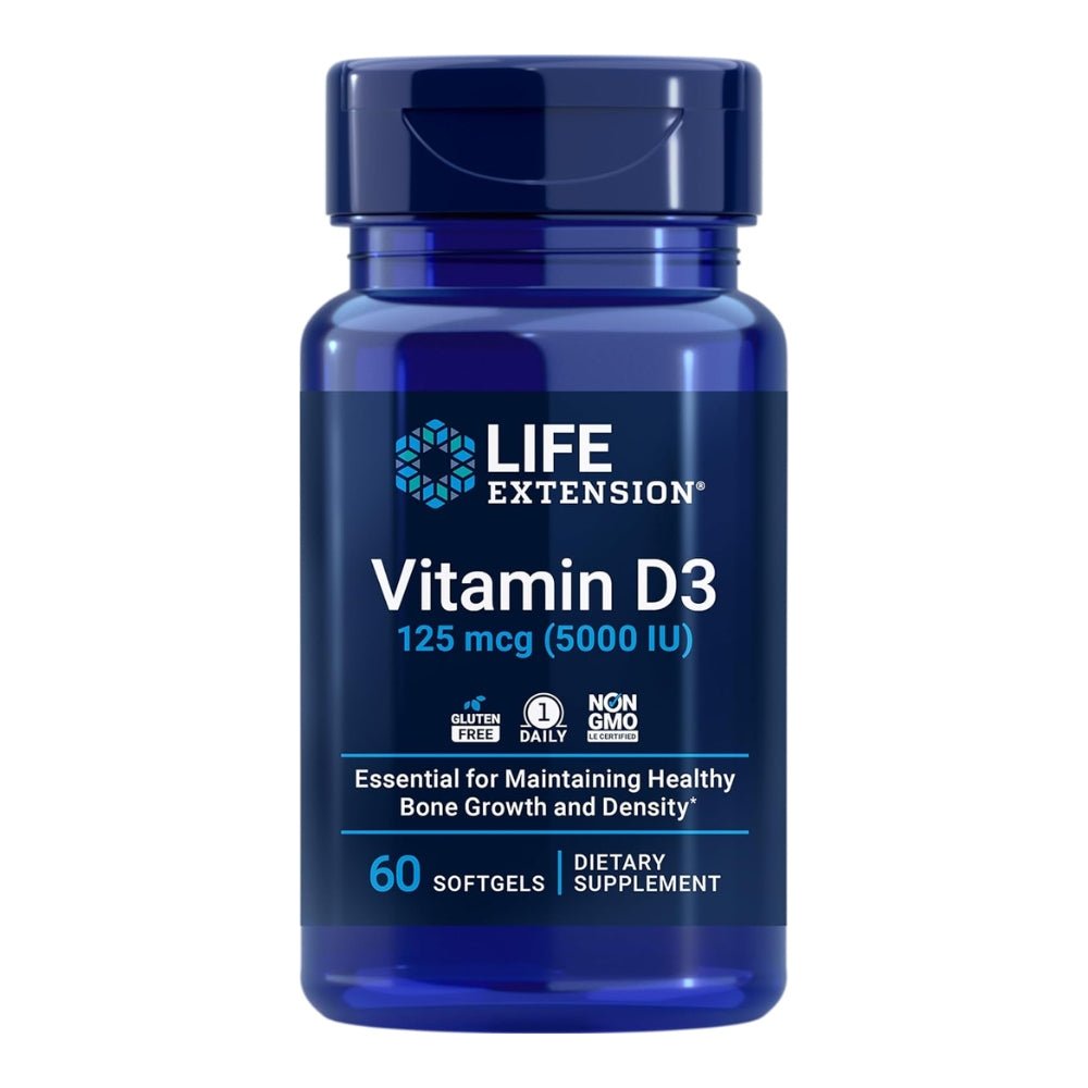 Life Extension Vitamin D3 softgels 737870171362 - The Supplement Warehouse Pte Ltd