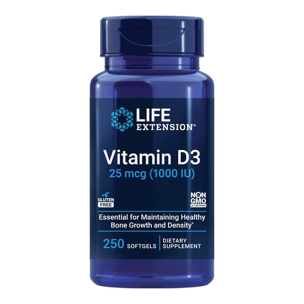 Life Extension Vitamin D3 softgels 737870175124 - The Supplement Warehouse Pte Ltd