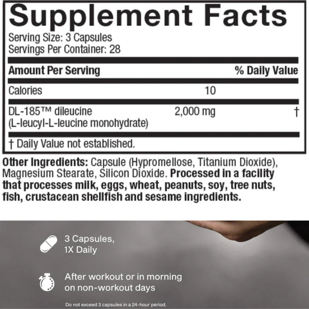 Muscle Peptide 185 (Strength and Muscle Growth) 84 veg caps 631656610772 - The Supplement Warehouse Pte Ltd