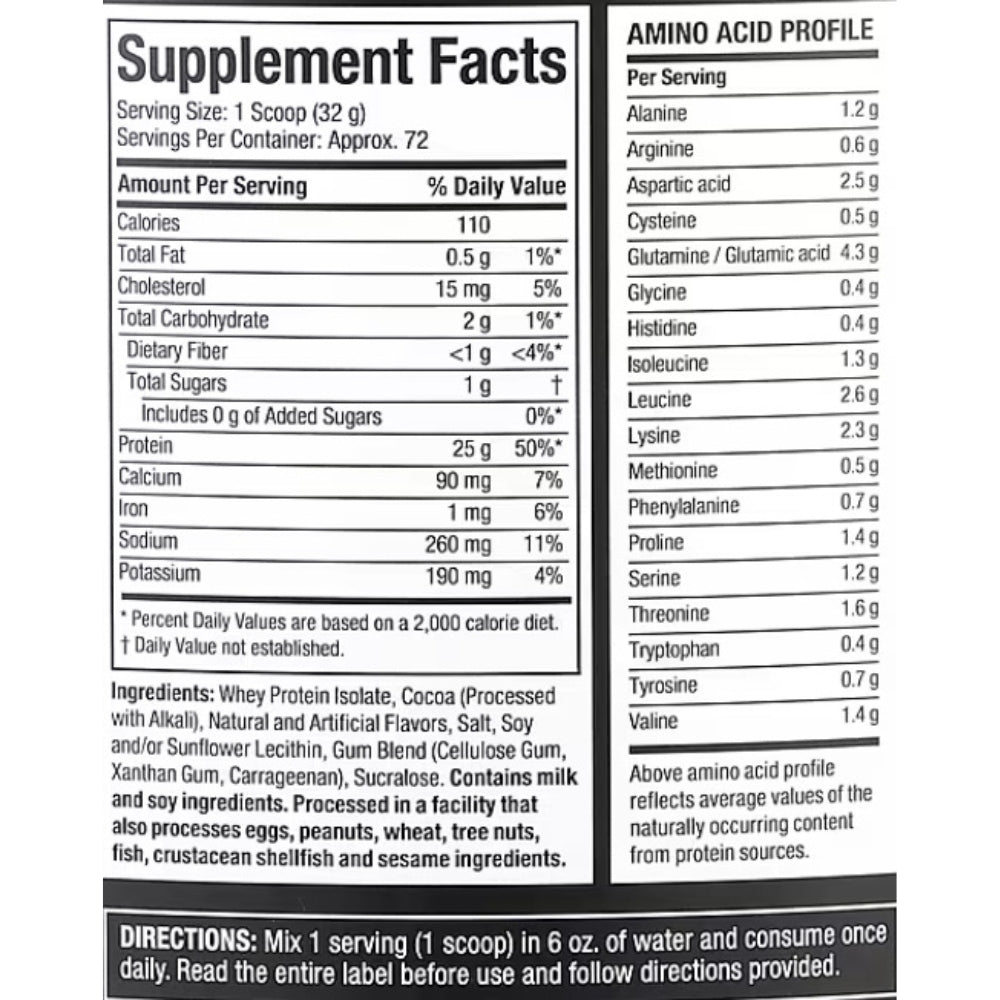 MuscleTech Iso Whey Protein Isolate (per 32g scoop: 25g protein, 110 cal) 5 lbs 631656717600 - The Supplement Warehouse Pte Ltd