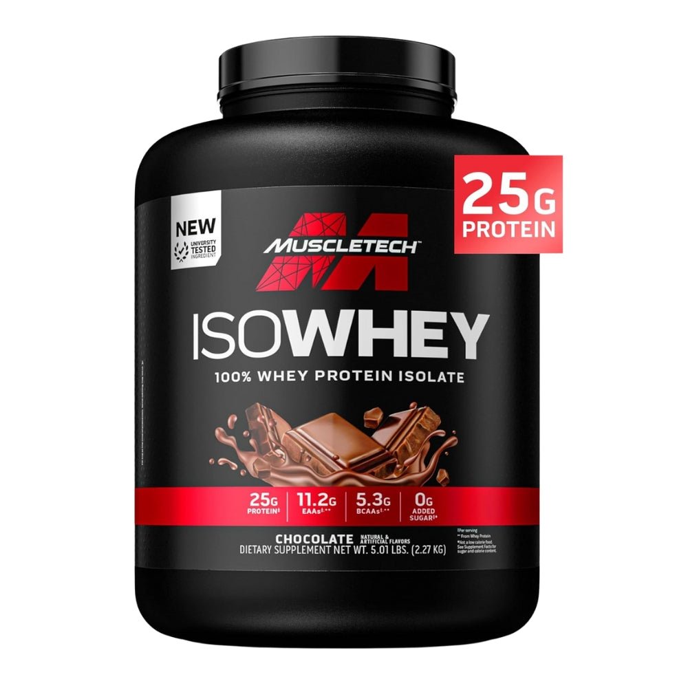 MuscleTech Iso Whey Protein Isolate (per 32g scoop: 25g protein, 110 cal) 5 lbs 631656717600 - The Supplement Warehouse Pte Ltd