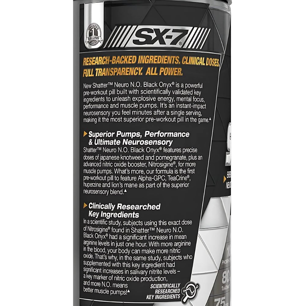 MuscleTech Shatter Neuro N.O. Pre - Workout 60 caplets 631656609431 - The Supplement Warehouse Pte Ltd