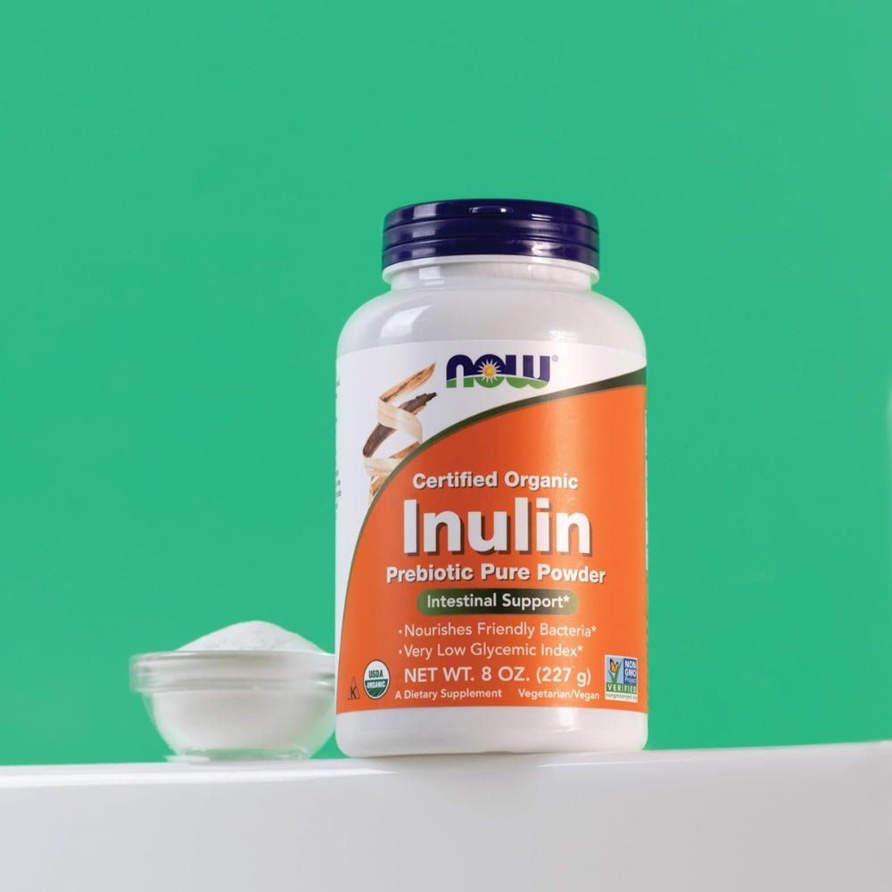 NOW Inulin Prebiotic Powder, Certified Organic 733739029447 - The Supplement Warehouse Pte Ltd