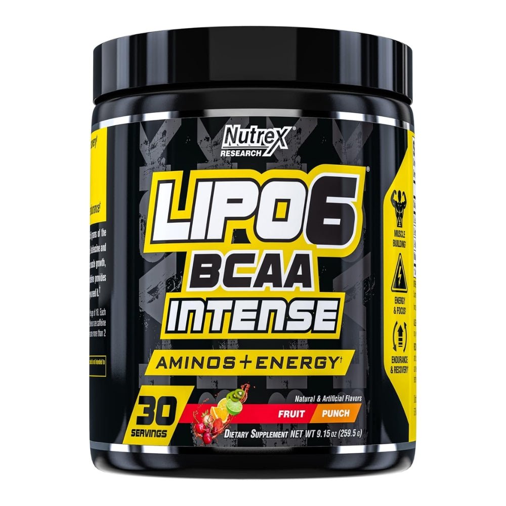 Nutrex Lipo6 BCAA 6000 Intense 30 srv 850026029307 - The Supplement Warehouse Pte Ltd