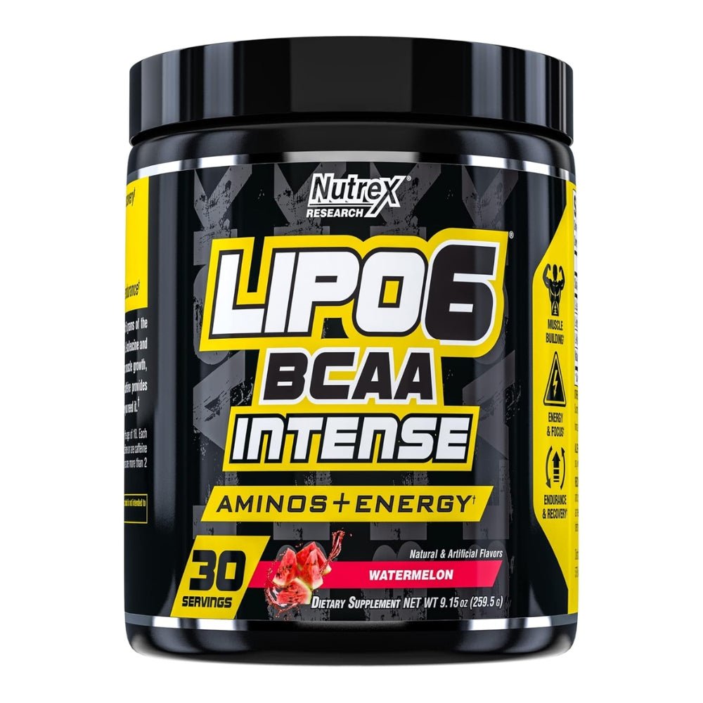 Nutrex Lipo6 BCAA 6000 Intense 30 srv 850026029314 - The Supplement Warehouse Pte Ltd