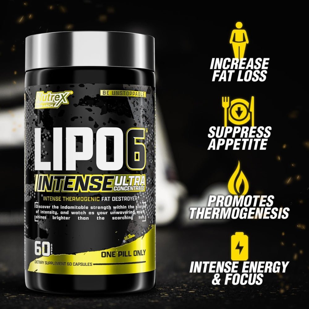 Nutrex Lipo6 Black Intense UC 60 veg cap x01/27 859400007450- The Supplement Warehouse Pte Ltd