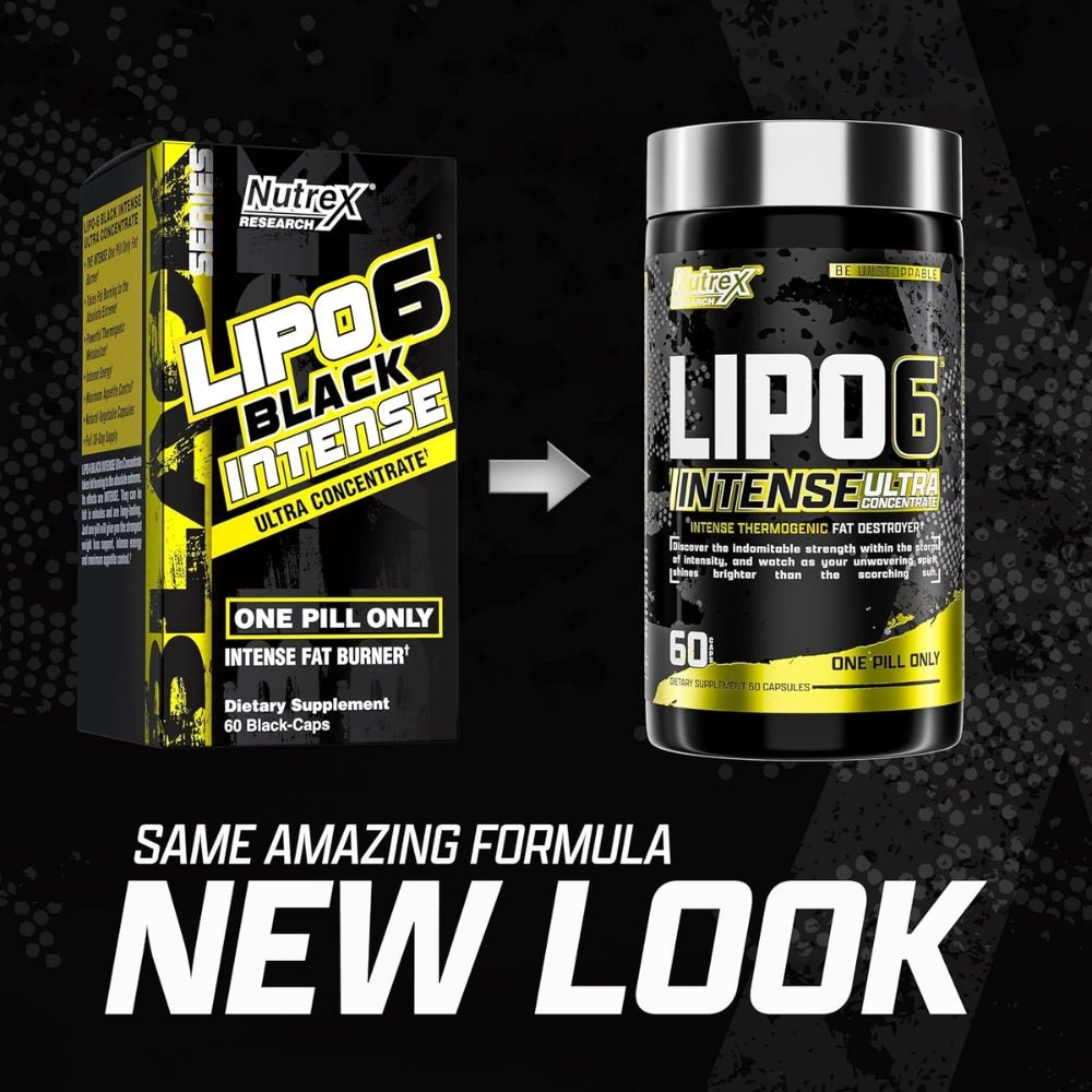 Nutrex Lipo6 Black Intense UC 60 veg cap x01/27 859400007450- The Supplement Warehouse Pte Ltd