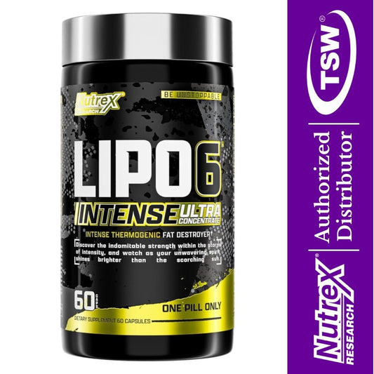 Nutrex Lipo6 Black Intense UC 60 veg cap x01/27 859400007450- The Supplement Warehouse Pte Ltd