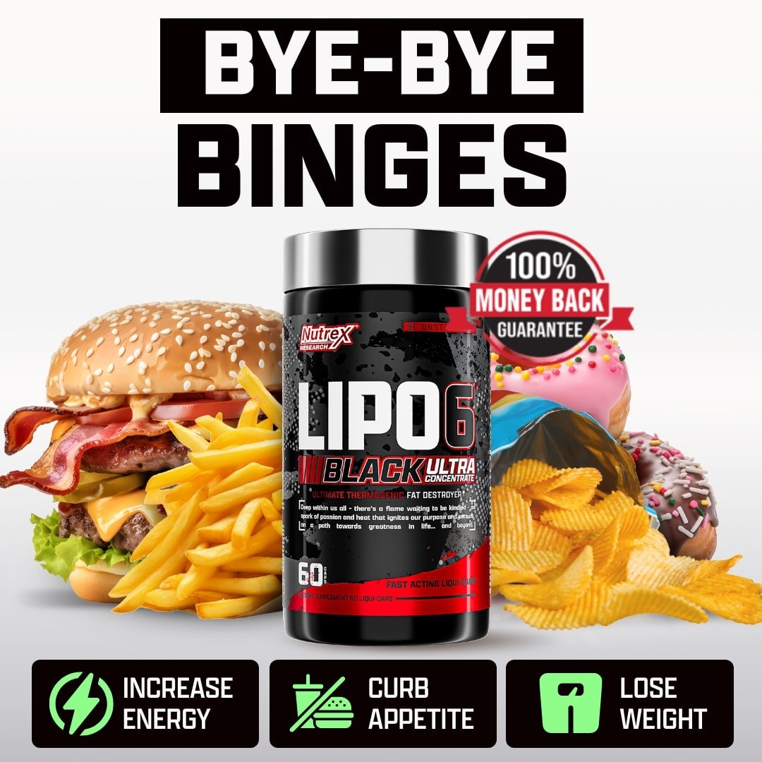 Nutrex Lipo6 Black Ultra Concentrate 60 veg caps 859400007382 - The Supplement Warehouse Pte Ltd