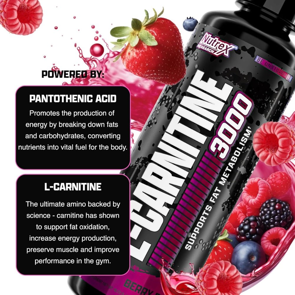 Nutrex Liquid Carnitine 3000 16 servings 480ml 857268005403 - The Supplement Warehouse Pte Ltd