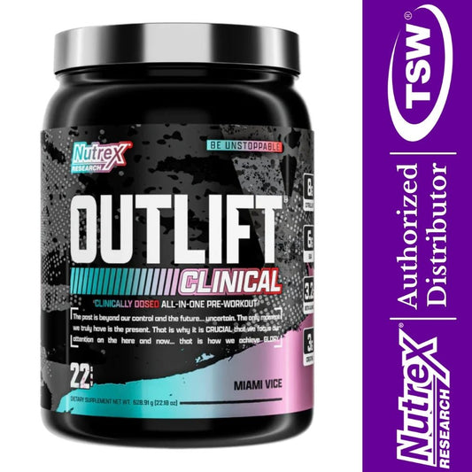 Nutrex Outlift Clinical All-In-One Pre-Workout 22srv 850046504938- The Supplement Warehouse Pte Ltd