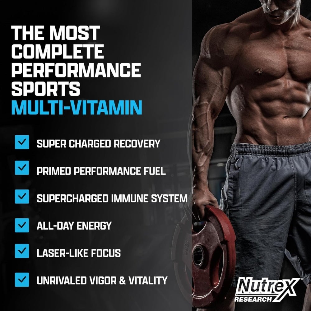 Nutrex Vitadapt Sports Multivitamin 90 veg tab x08/27 857839006549 - The Supplement Warehouse Pte Ltd