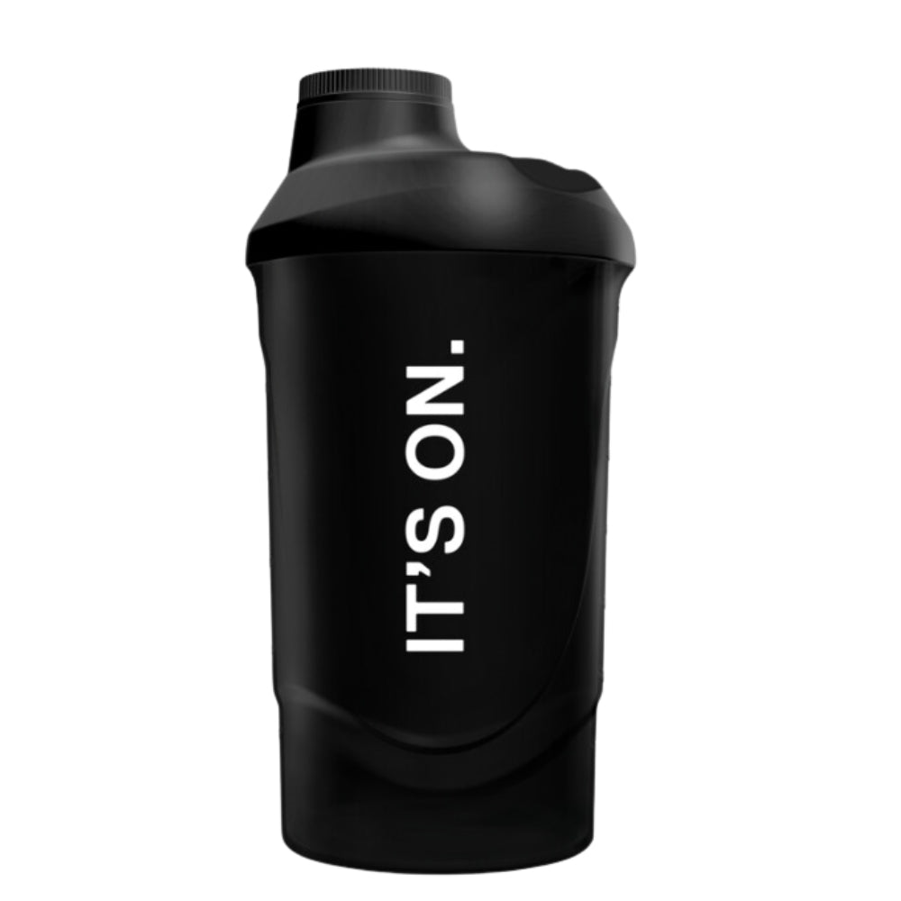 QNT Shaker It's ON Black (Made in EU) 600ml 5404017406872- The Supplement Warehouse Pte Ltd