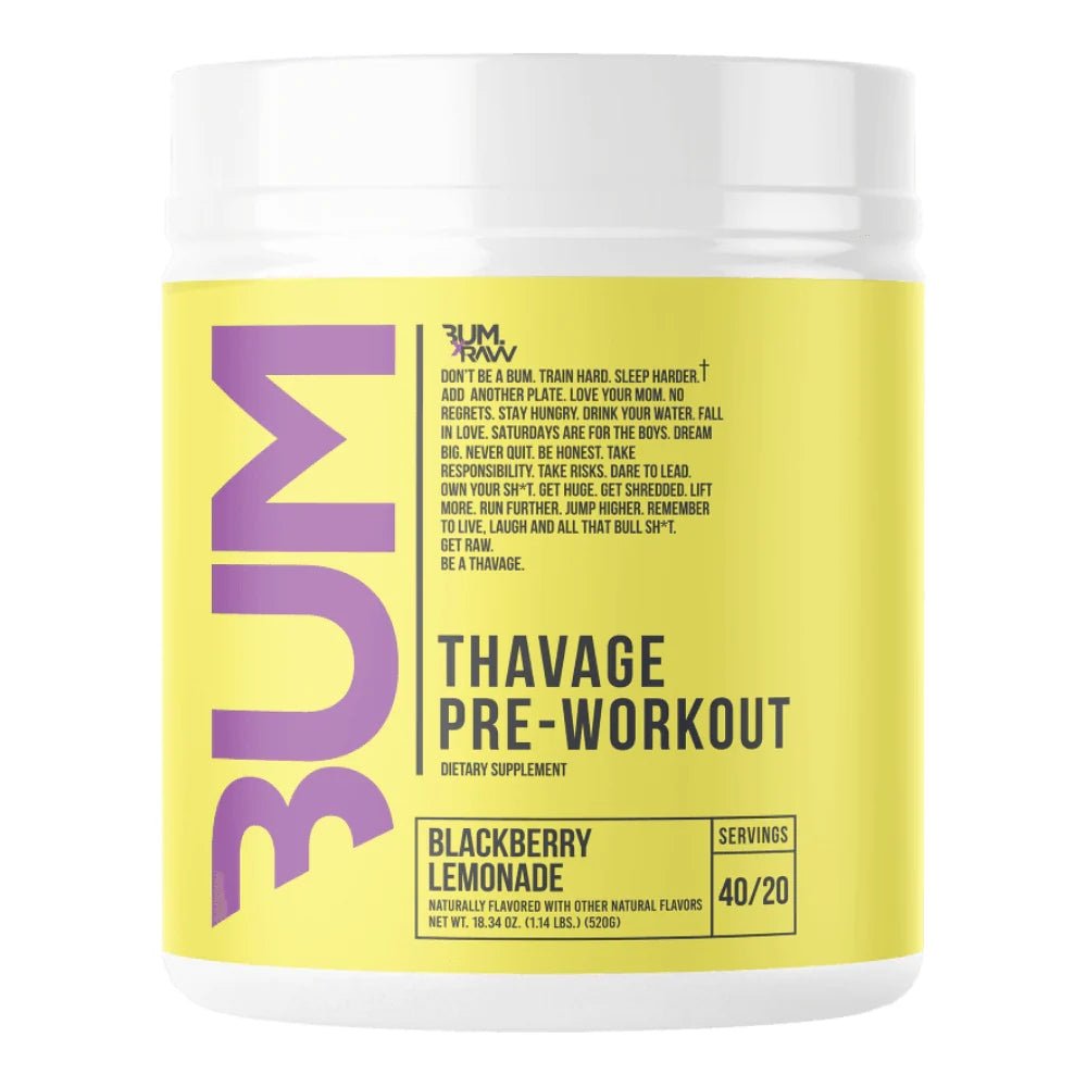 RAW CBUM Thavage Pre - Workout 40srv 520g 850049150491 - The Supplement Warehouse Pte Ltd